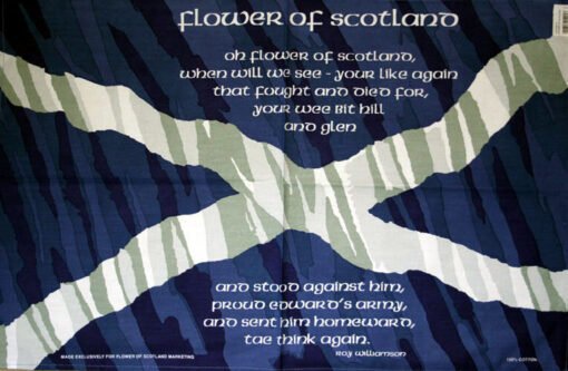 Flower of Scotland Tea Towel